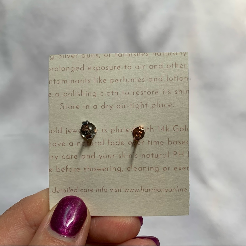 Heart Studs - Picture 3 of 5